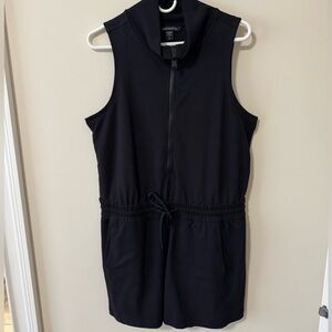 Athleta Blaxk Sleeveless Zip shorts jumpsuit